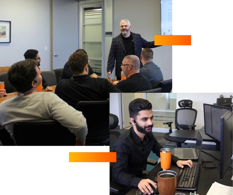 our IT team members working